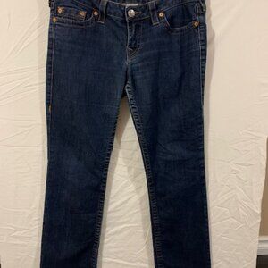 TRUE RELIGION womens straight jeans  size 12  -(32x 28)